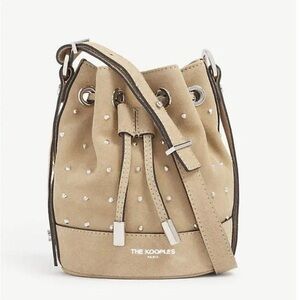 NWT The Kooples Small Tan Bucket Bag